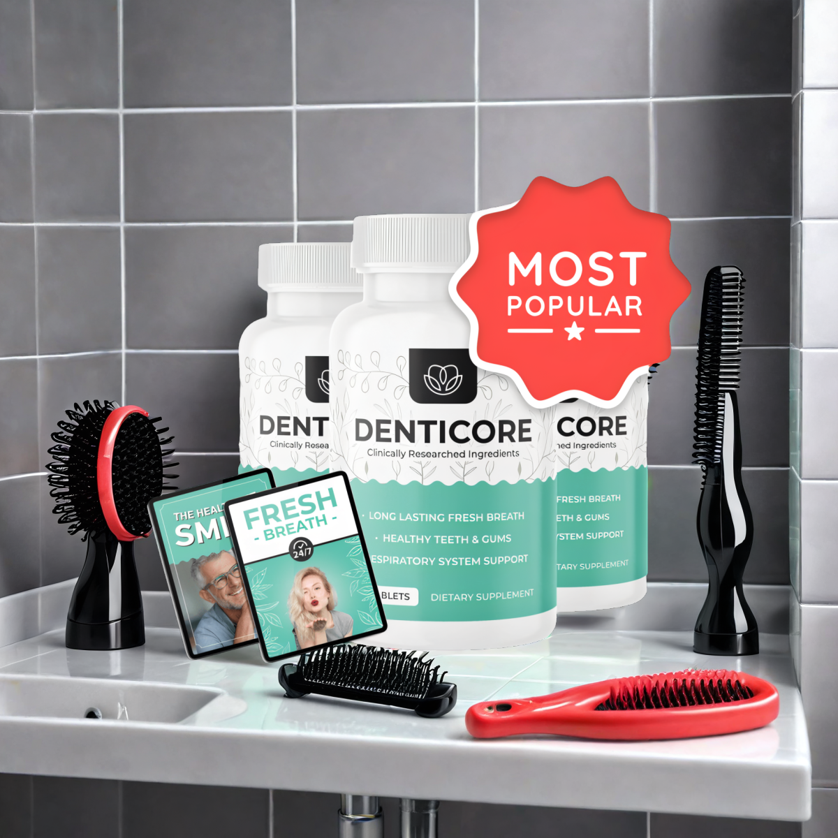 DentiCore - 3 Bottles + 2  Ebooks