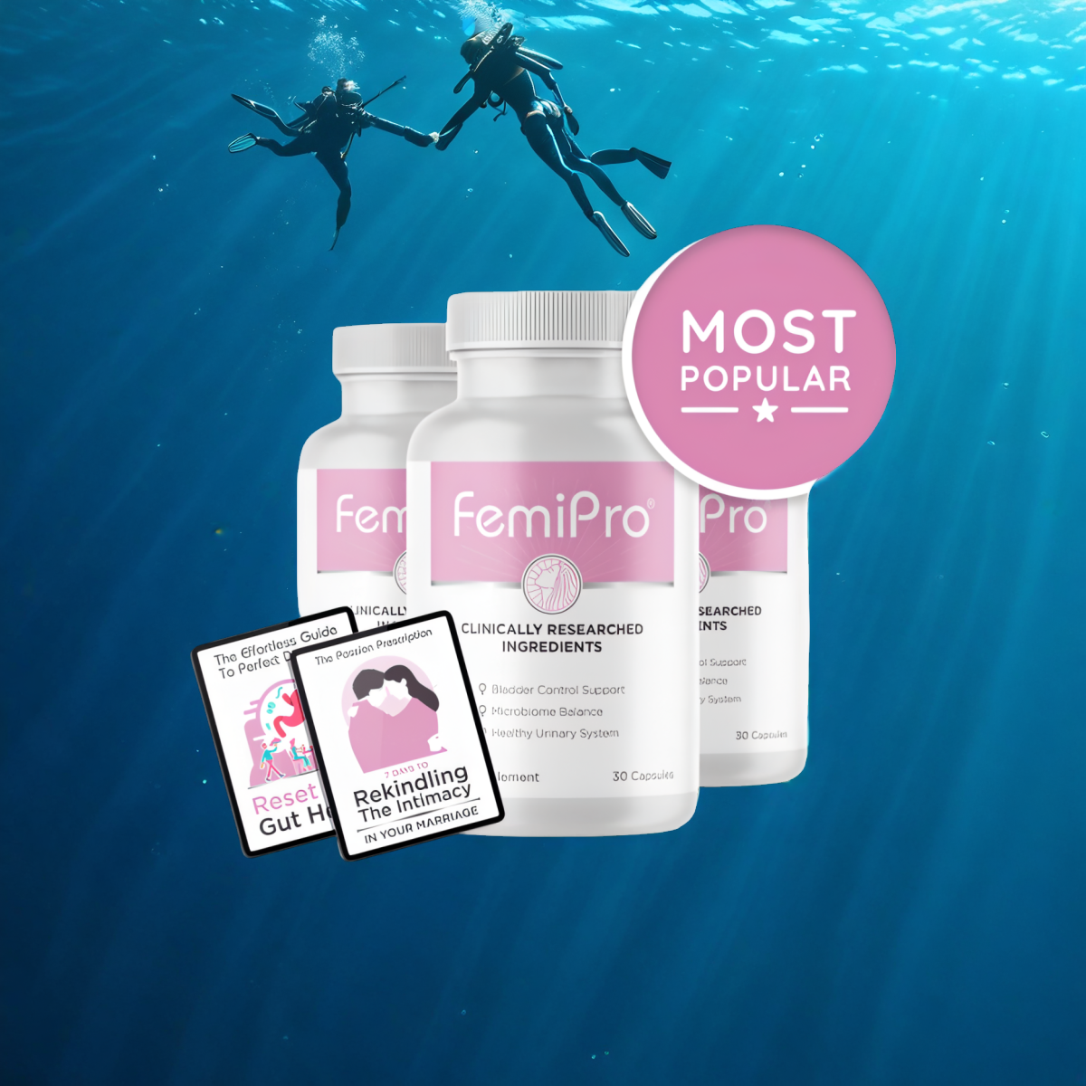 FemiPro - 3 Bottles + 2  Ebooks