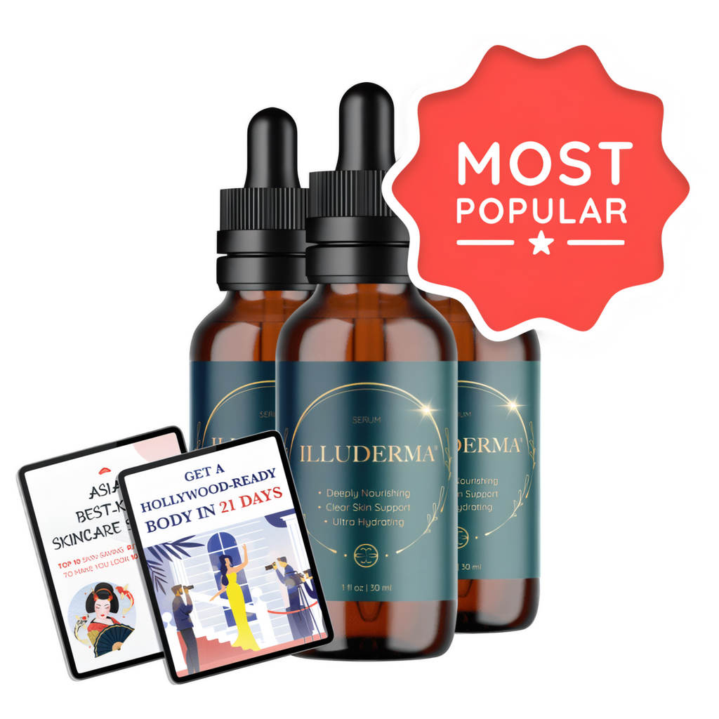 Illuderma - 3 Bottles + 2  Ebooks