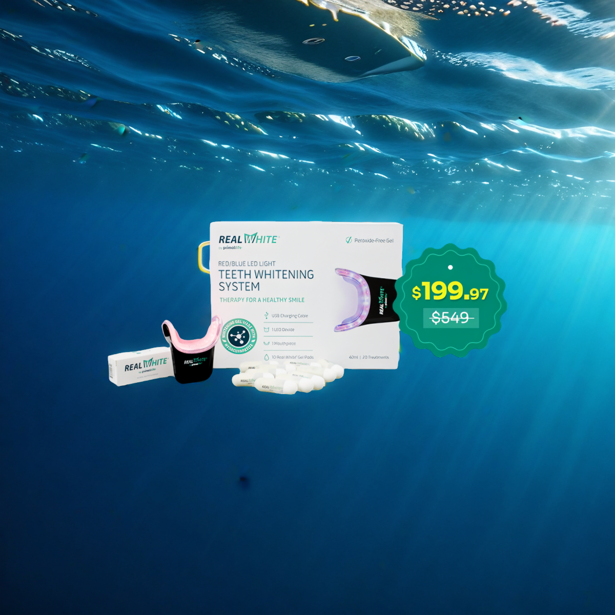 LED teeth whitening system