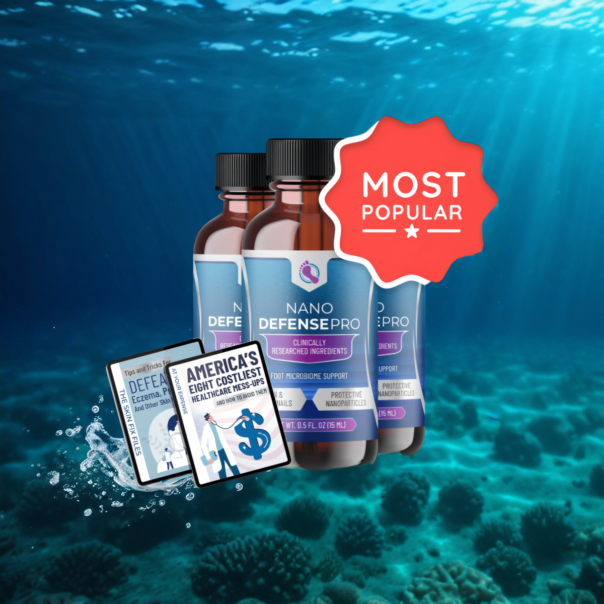 NanoDefense Pro - 3 Bottles + 2  Ebooks